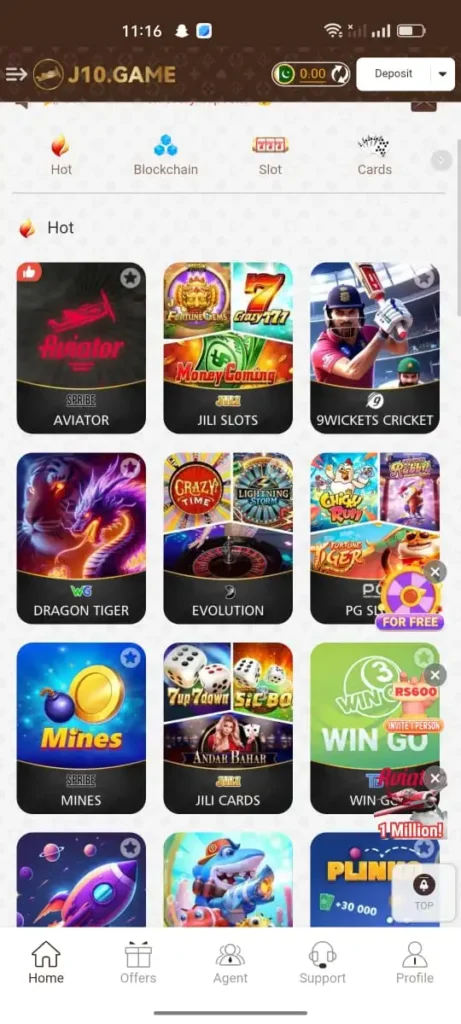 J10 Game earning app in Pakistan 2025