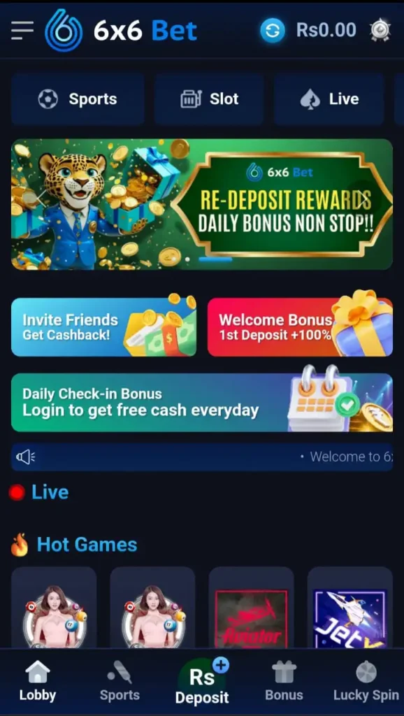 6X6 Bet Game APK Download Free