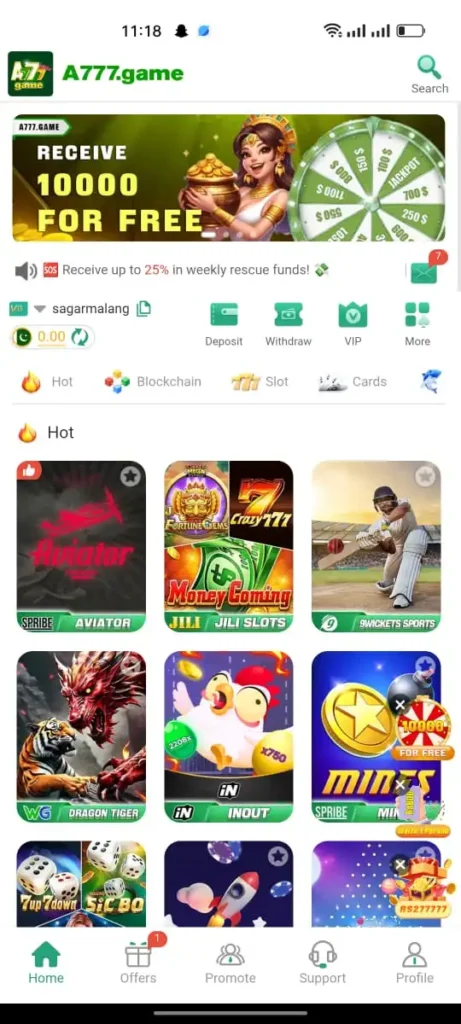 A 777 Game APK Download 2025