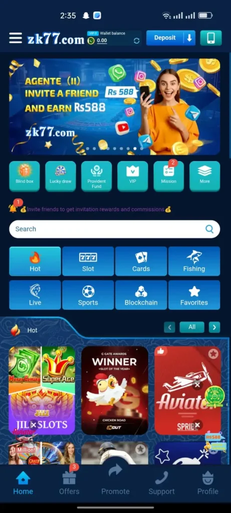 ZK77 Game Earning App In Pakistan 2025