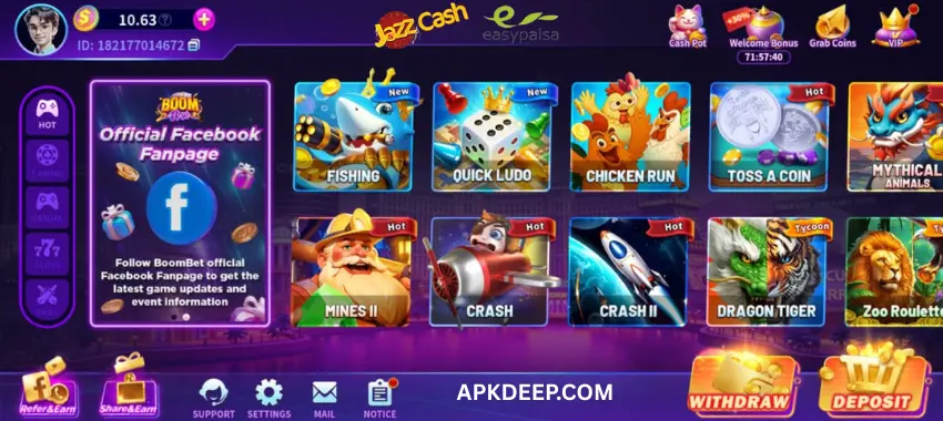 BoomBet Game Earning App 2025