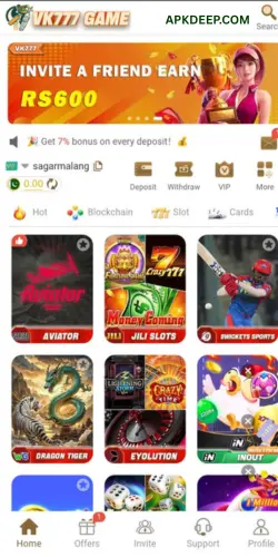 vk777 game download earning app 2025